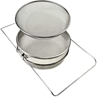 Farm &amp- Ranch Bee Tools - Colador de doble filtro de miel de acero inoxidable